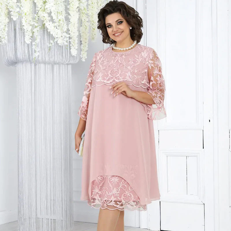 💗Sheer Breeze Layered Lace Dress