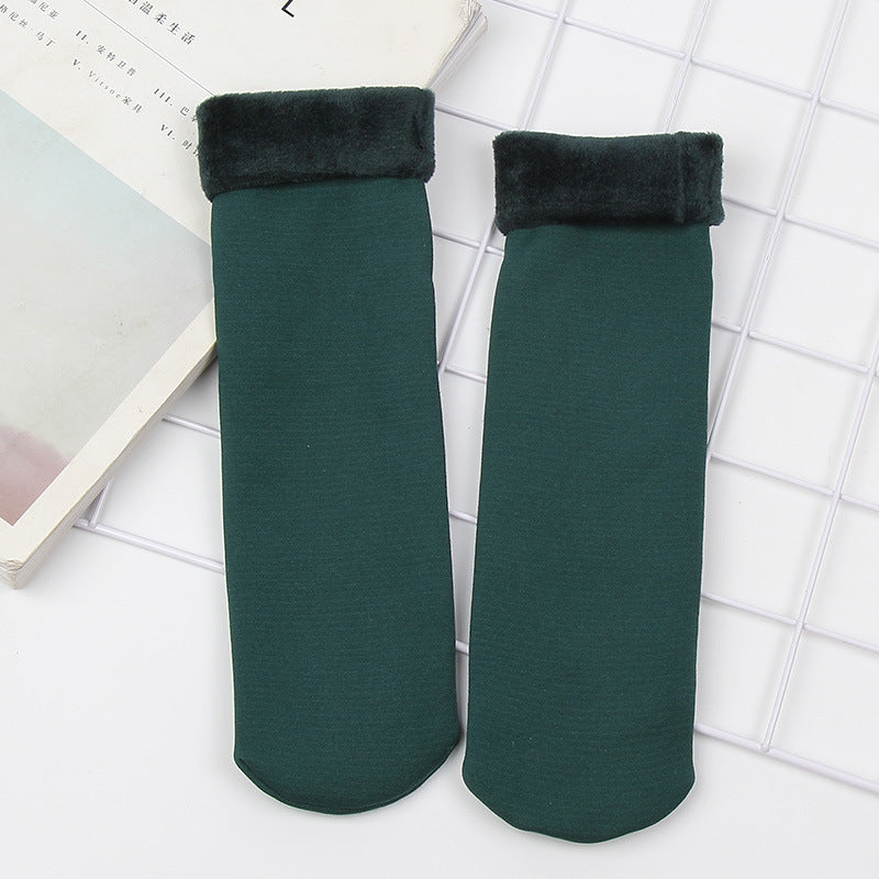 โ๏ธ๐5/10PCS Unisex Thickened Fleece Lined Cold-Proof Winter Socks
