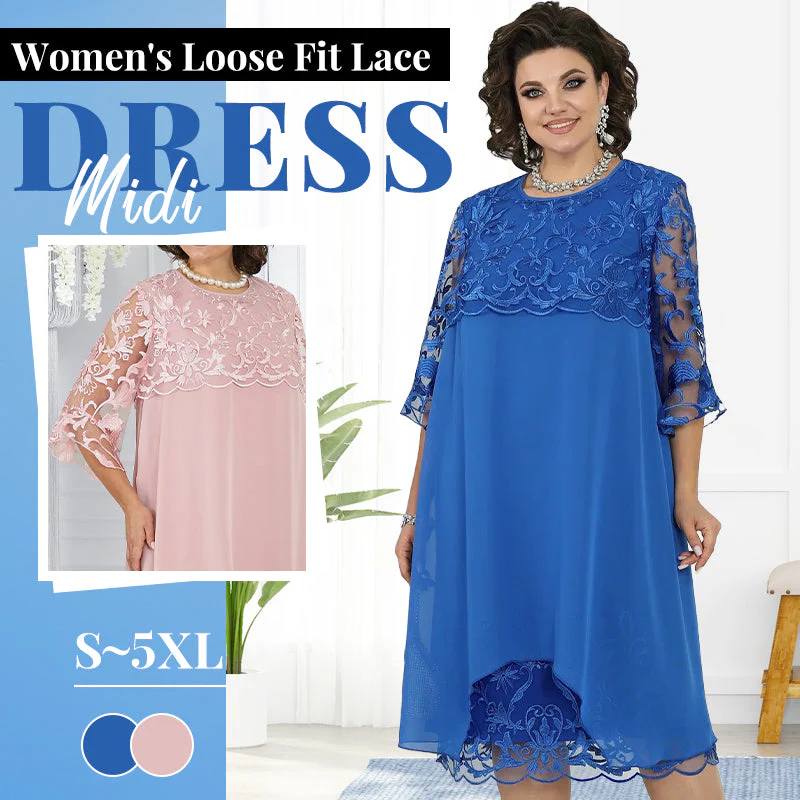 💗Sheer Breeze Layered Lace Dress