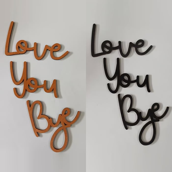 Wooden Wall Hanging Sign Decoration - No Wall Damage