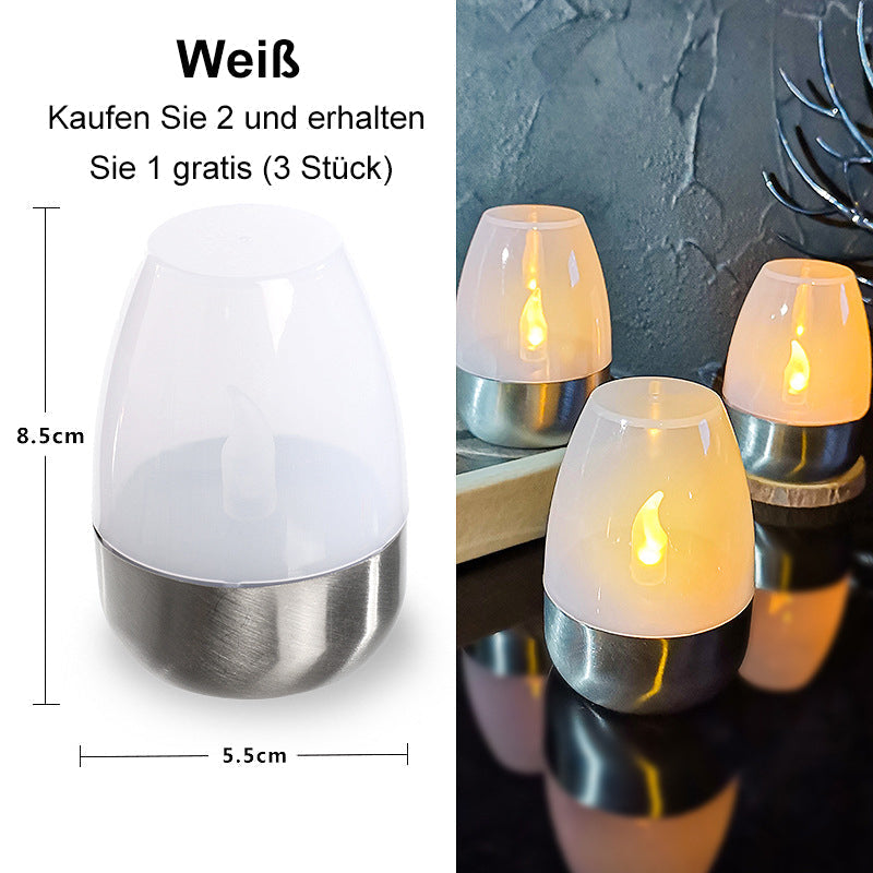 Solar-powered LED Candle Light Lamp