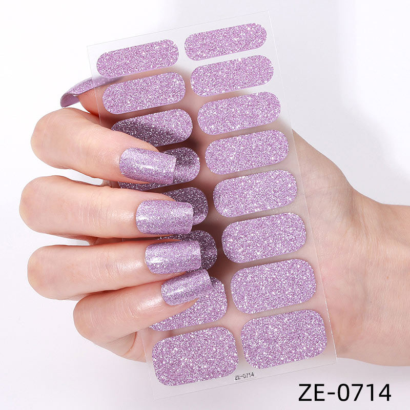 ๐
Waterproof Self-adhesive Glitter Nail Stickers