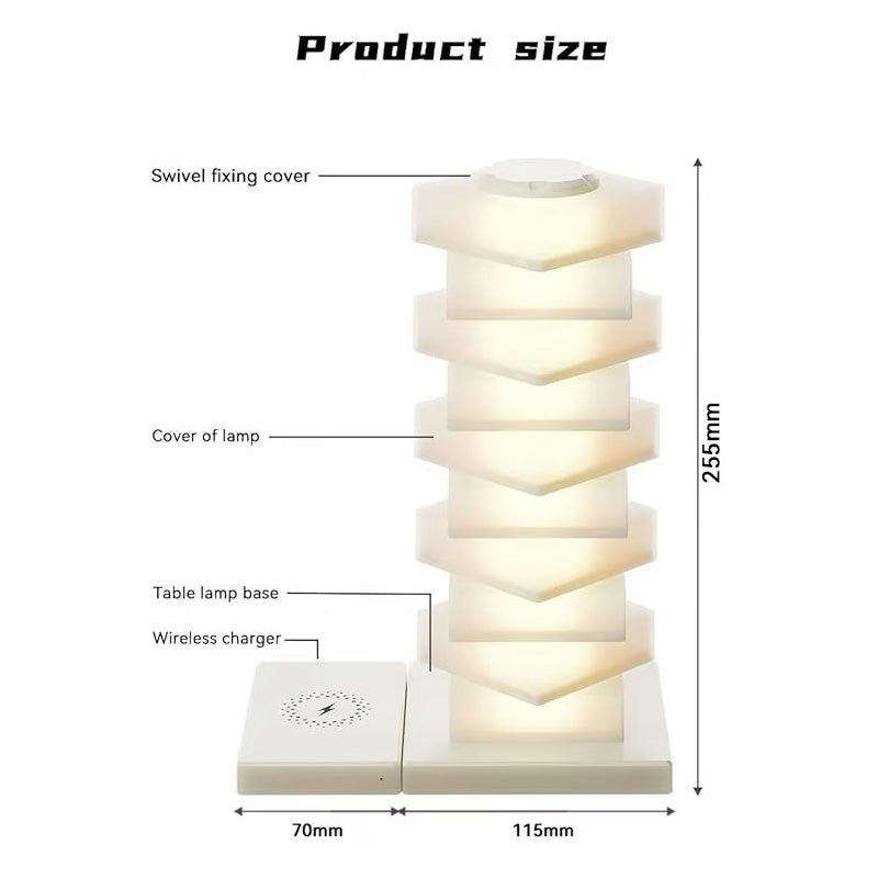 DIY Atmosphere Colorful Night Light With Wireless Charging