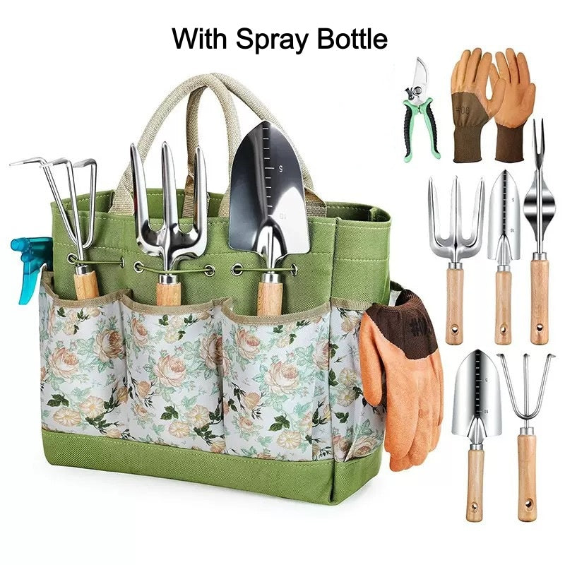 Heavy-Duty Garden Tool 9-Piece Set
