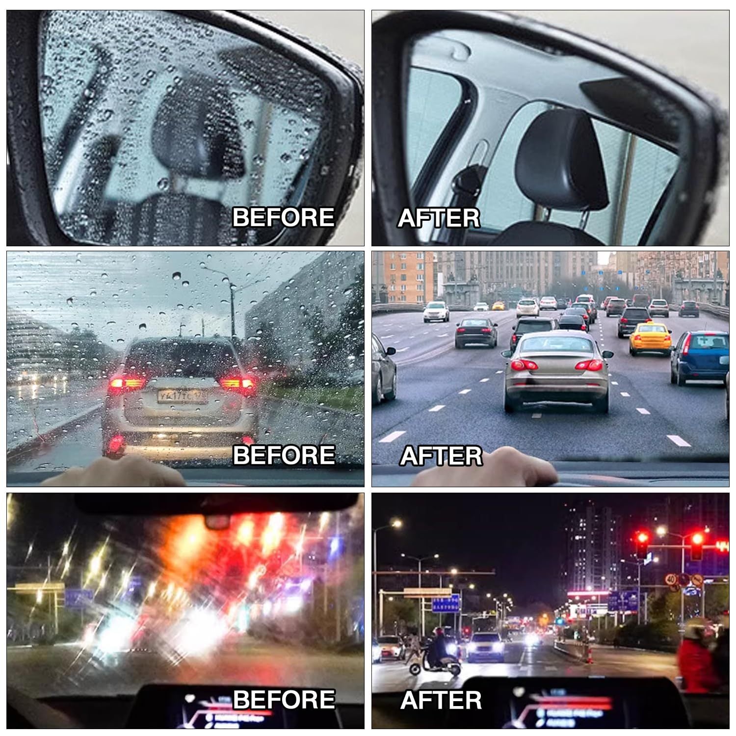 🔥Car Glass Oil Film Cleaner Brush