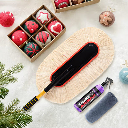 【Practical Gift】Car Duster with Extendable Telescoping Handle