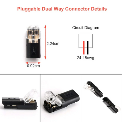 🏆Double-wire Plug-in Connector With Locking Buckle🔩🔒