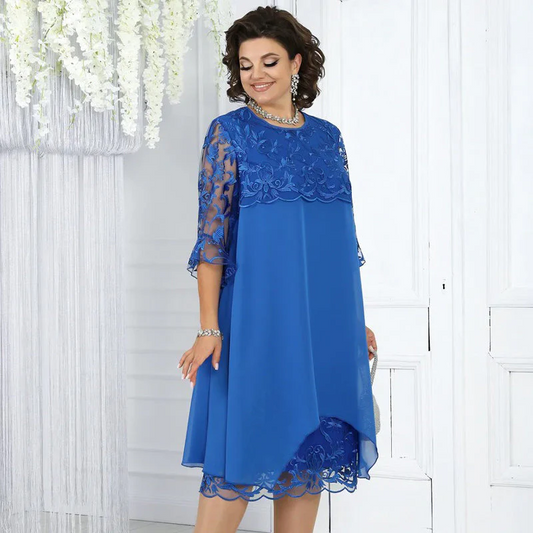 💗Sheer Breeze Layered Lace Dress