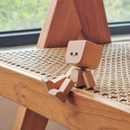 🔥Charming Little Swaying Wooden Figure & 12PCS Magnetic Expressions