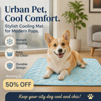 ❄️Breathable Pet Cooling Mat – No Water or Electricity Needed, Machine Washable, Lightweight & Portable, Safe Fabric Cooling for Dogs & Cats in Crate, Car & Home