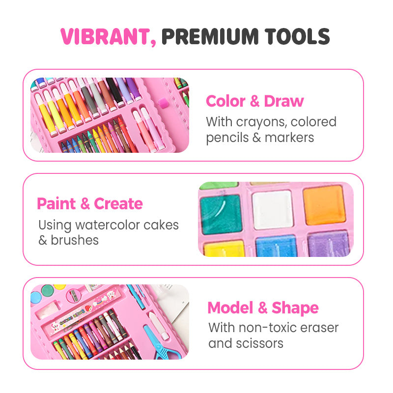 💗Deluxe 6-In-1 Art Creativity Set🎁The Best Present For Kids