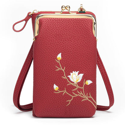 🔥Women Sling Cross-Body Wallet with Mobile Cell Phone Holder