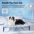 ❄️Breathable Pet Cooling Mat – No Water or Electricity Needed, Machine Washable, Lightweight & Portable, Safe Fabric Cooling for Dogs & Cats in Crate, Car & Home