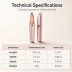 Electric Eyebrow Trimmer Pen with Built-in LED Light and USB Rechargeable Design