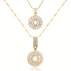 💖2 Pack - Initial Letter Pendant Necklaces