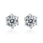 💎Moissanite Sparkle Ear Studs – Brilliant shine, hypoallergenic & perfect for daily elegance or gifting 💍