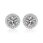 💎Moissanite Sparkle Ear Studs – Brilliant shine, hypoallergenic & perfect for daily elegance or gifting 💍