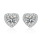 💎Moissanite Sparkle Ear Studs – Brilliant shine, hypoallergenic & perfect for daily elegance or gifting 💍