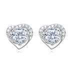 💎Moissanite Sparkle Ear Studs – Brilliant shine, hypoallergenic & perfect for daily elegance or gifting 💍