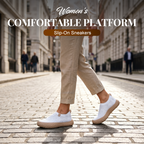 Comfortable Platform Sneakers with Hidden Heel
