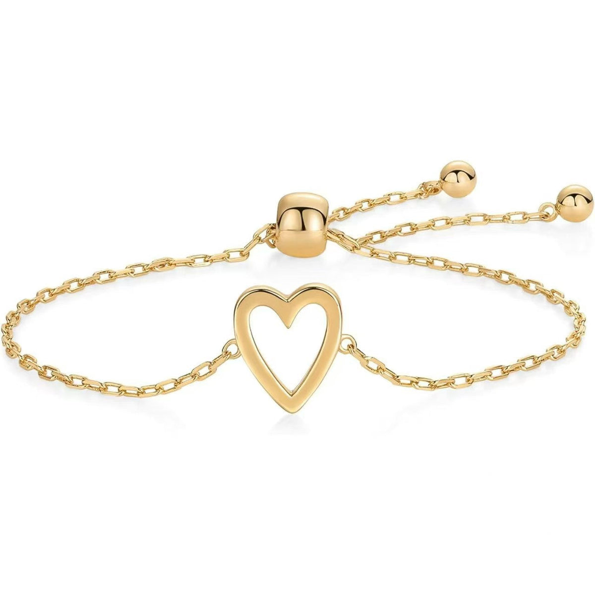💖Matching Heart Charm Bracelet Set