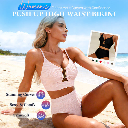 Women's Push Up High Waist Bikini