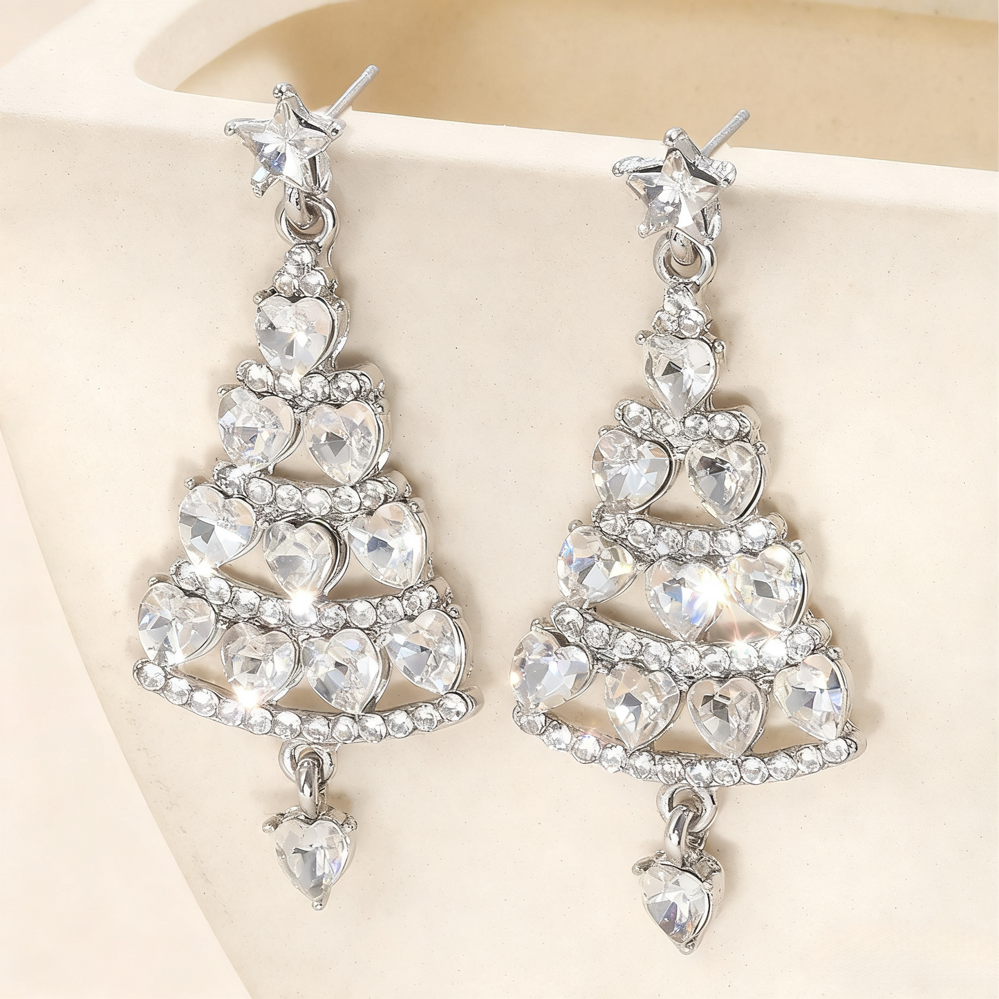Sparkling Christmas Tree Earrings🎄✨
