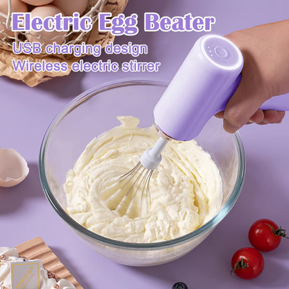 🍳 Embrace Cord-Free Cooking Freedom✨ Cordless Handheld Electric Mixer - For Effortless, Mess-Free Mixing Anytime, Anywhere! 🎉
