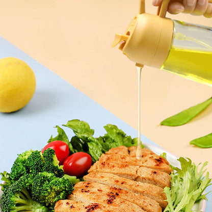 🍳🔥 2-in-1 Glass Oil Sprayer – Spray & dispense in one ✨