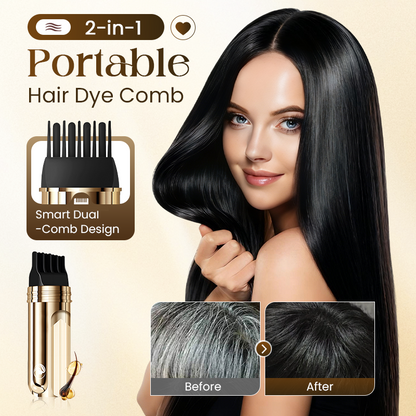 ✨2-in-1 Convenient Hair Dye Comb For Gray Hair（50% OFF）