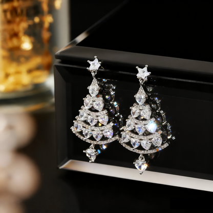 Sparkling Christmas Tree Earrings🎄✨