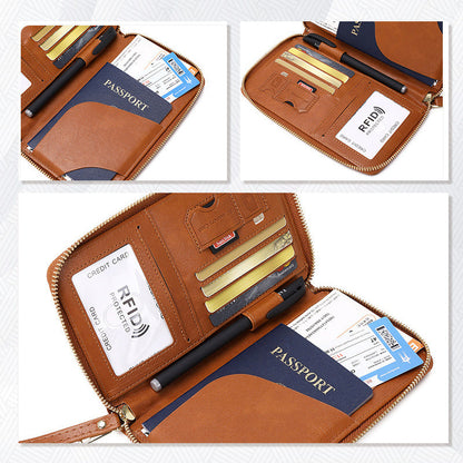 Multifunctional RFID Passport Wallet