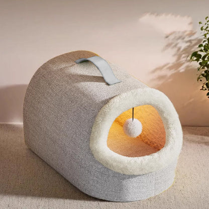 💥Hot sale 🐶🐱Pet Cozy Warm Cave Bed