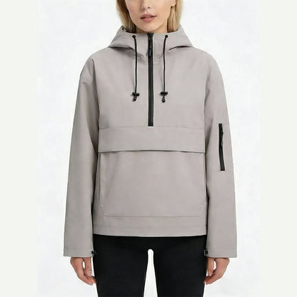 Leopard Print Hooded Pullover with Kangaroo Pocket