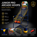 🏀🎯Kids‘ Indoor Basketball Arcade Game – Auto ball return, sturdy & safe. 4 balls + pump included. Quick setup, endless fun! 🧒💨