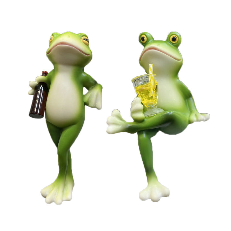 🐸 Frog Flower Pot Hanger Ornament🍷