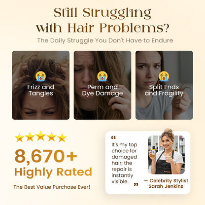 🔥Intensive Egg Protein Hair Repair Oil|Buy 2 Get 1 Free✨