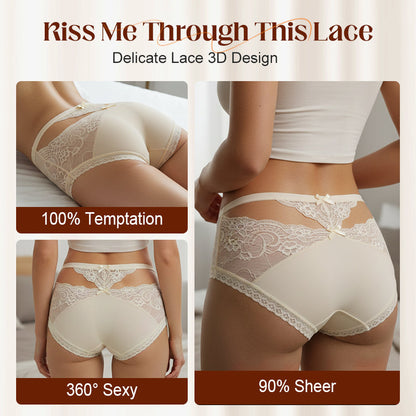 Women's Soft Lace Mid-Rise Panty