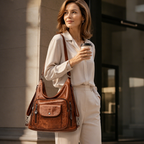 🔥Women's Convertible Multi-Pocket Shoulder Bag - 3 Ways to Wear 🎒