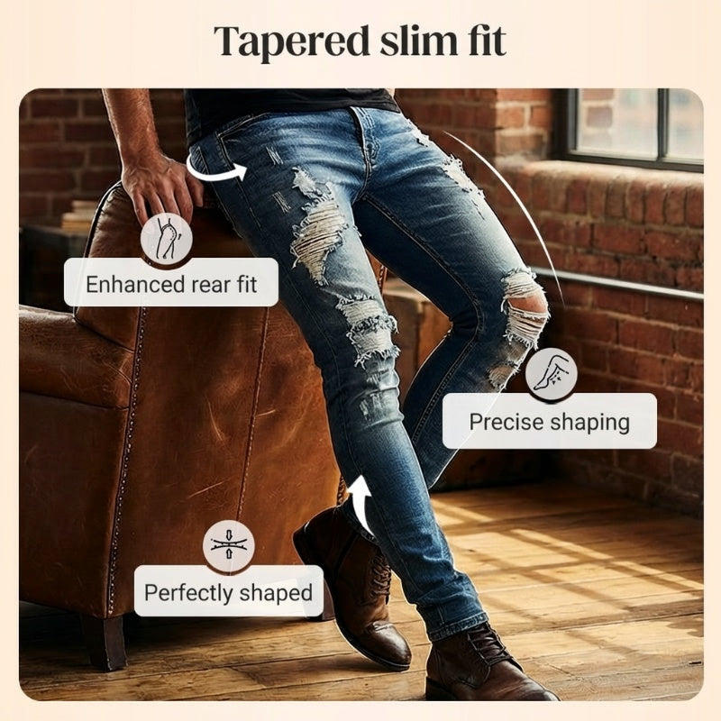 Men's Stylish Ripped Skinny Jeans