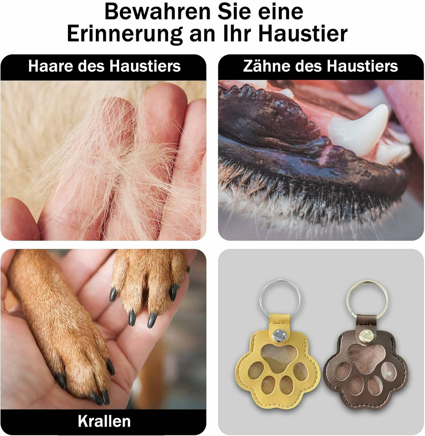 💖 Leather Key Rings To Remember Your Pet - 🐾 Always keep the memory close to yourself