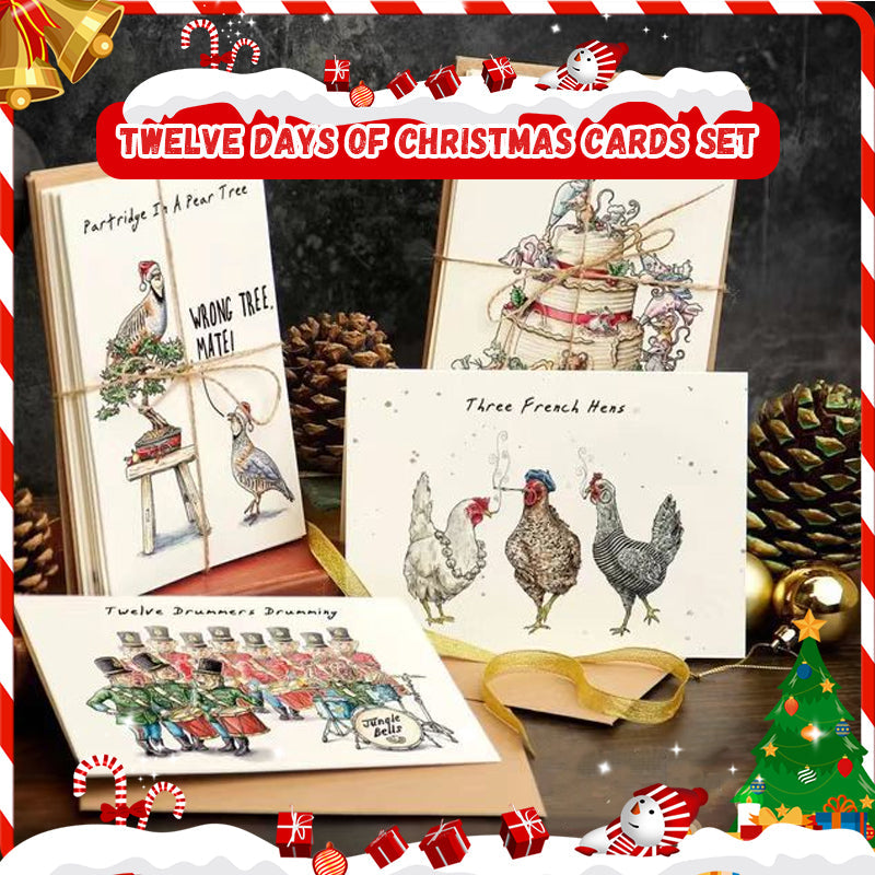 🎄Twelve Days of Christmas Cards Set
