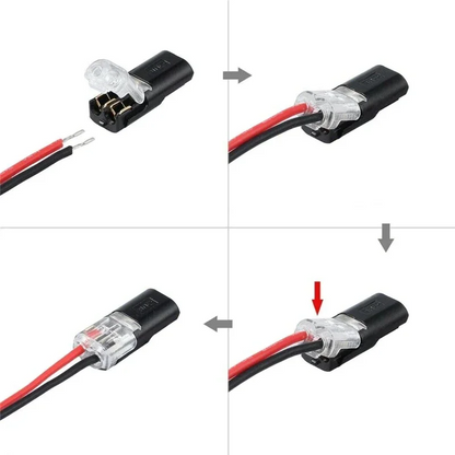 🏆Double-wire Plug-in Connector With Locking Buckle🔩🔒