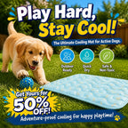 ❄️Breathable Pet Cooling Mat – No Water or Electricity Needed, Machine Washable, Lightweight & Portable, Safe Fabric Cooling for Dogs & Cats in Crate, Car & Home