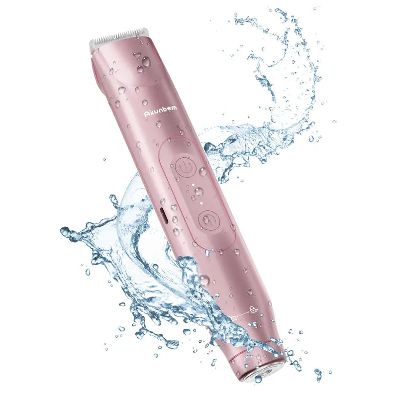 💜Bikini Trimmer for Women, Electric Shaver and Razor Rechargess Trimming eable 2-in-1, IPX7 Waterproof