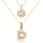 💖2 Pack - Initial Letter Pendant Necklaces