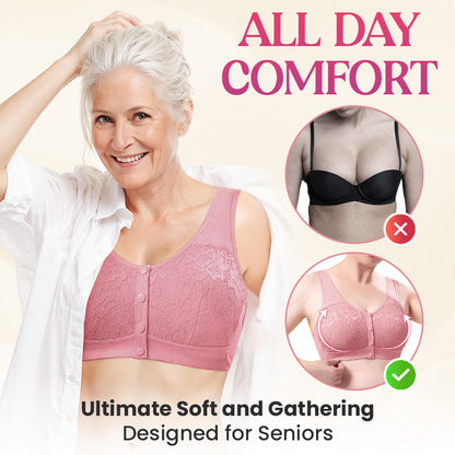 📢📢BIG SALE !!⏰Comfortable Wireless Shaping Front-Fasten Bra