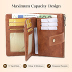 Women's RFID Blocking Leather Wallet