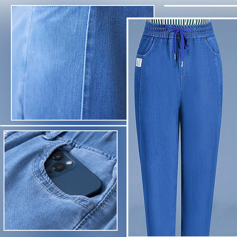 🔥Slim Casual Straight Ice Silk Jeans👖