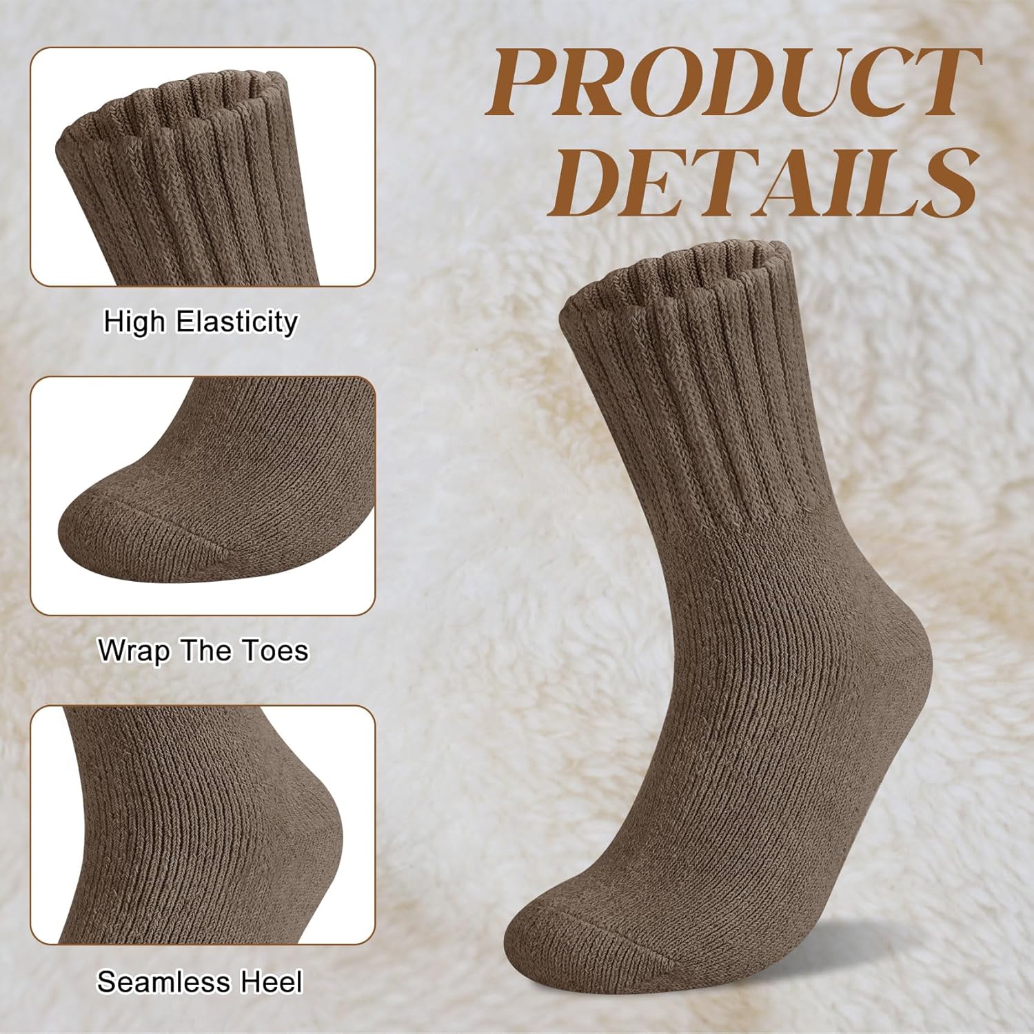 💖 Women's Solid Mid-calf Socks